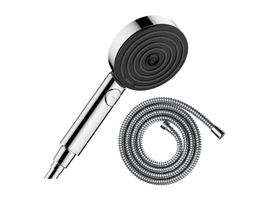 Pommeau de douche Chicyla Pulsify Select EcoSmart 105 3 jets relaxation flexible de douche Metaflex 200 cm chromé TWGO73818