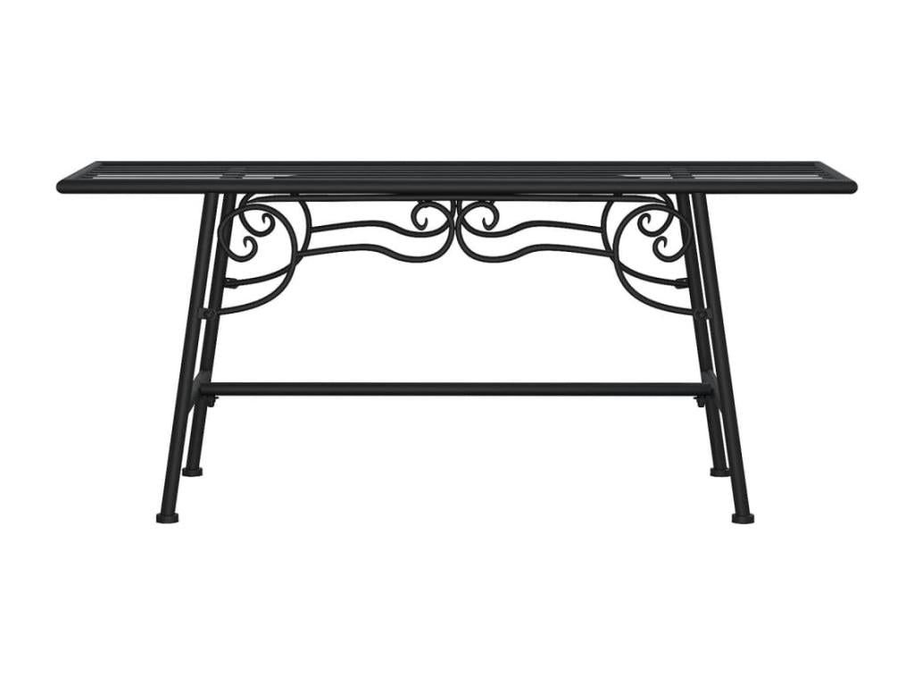 Banc de jardin meuble noire 110x38x46 cm 02 0011843 FDRF62555