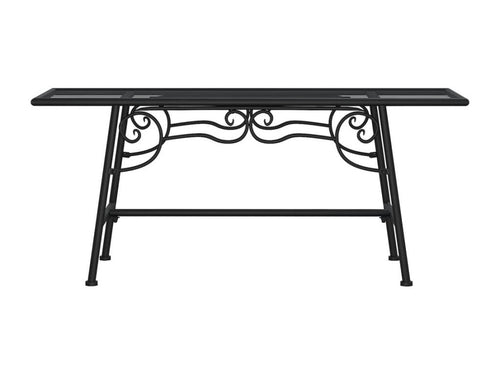 Banc de jardin meuble noire 110x38x46 cm 02 0011843 FDRF62555