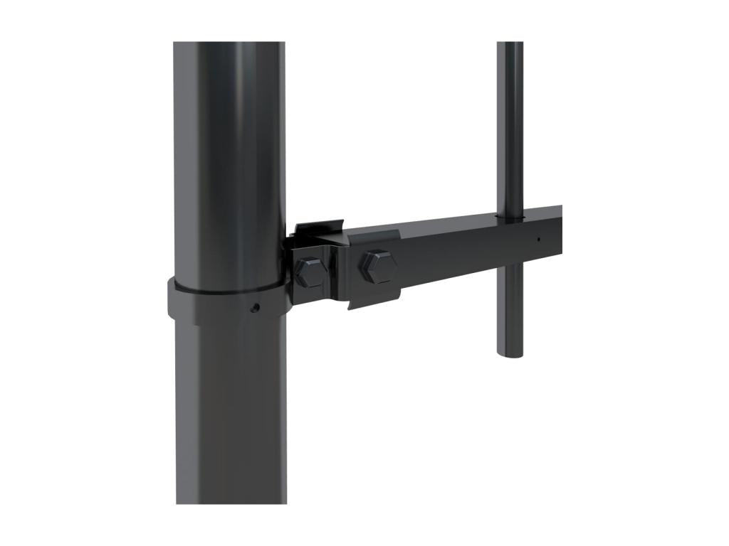 Clôture de jardin avec dessus en lance Acier 3.4x1.2 m Noir RYLC32269