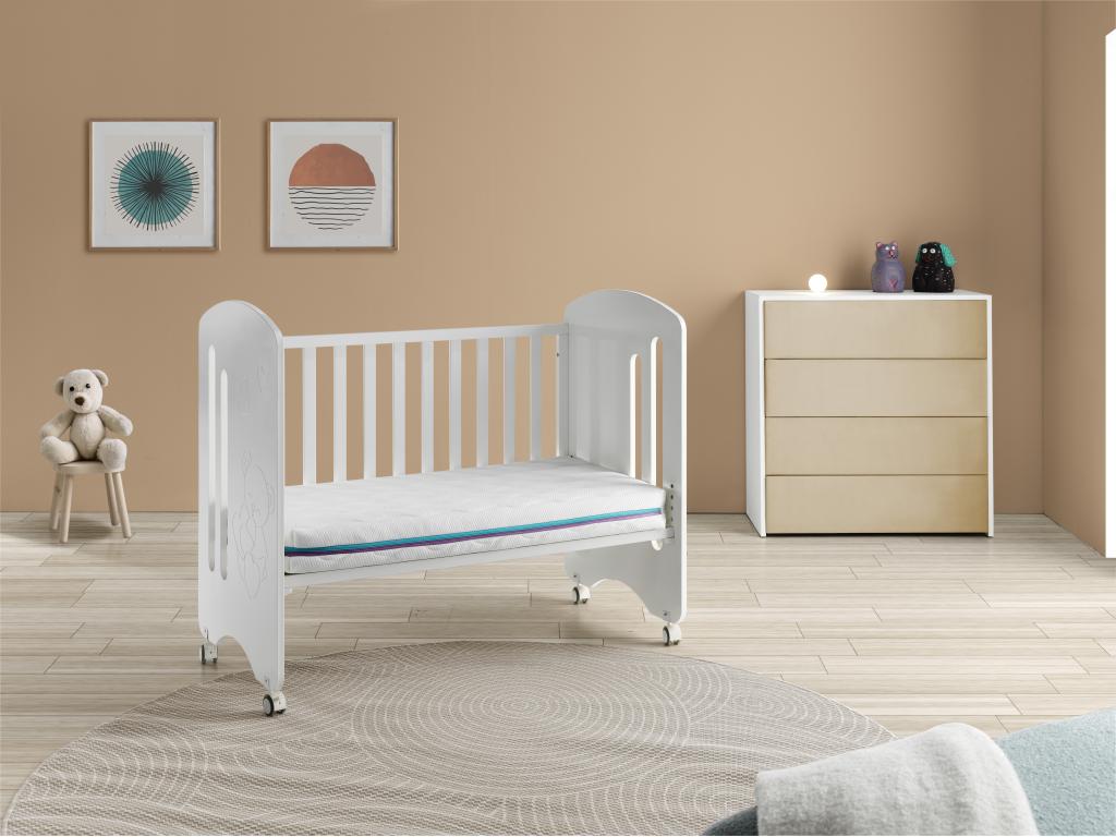 Matelas Bébé 67x137 Chicyla Epaisseur 11 CM Noyau à mémoire JQIV33058