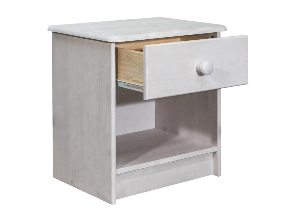 Table de chevet 41x30x42 cm Bois de pin solide XSOE82558