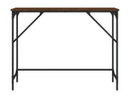Table console chêne marron 100x32x75 cm bois d'ingénierie QDKR67956