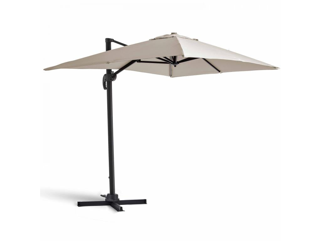 Parasol déporté rotatif 2x3m en aluminium écru - Chicyla SDIM61853