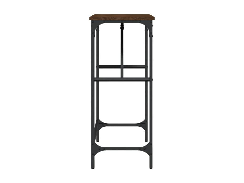 Table console chêne marron 100x32x75 cm bois d'ingénierie QDKR67956