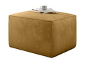 Pouf moderne tissu doux jaune Chicyla 88cm UKAE25910