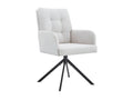 Chaise pivotante en tissu collection Chicyla Couleuris ecru RFNY89762