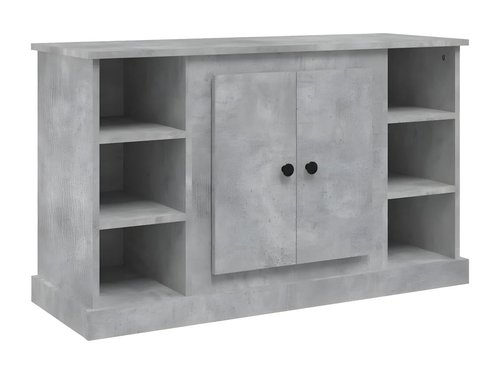 Buffet Gris béton 100x35.5x60 cm Bois d'ingénierie