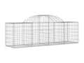 Paniers à gabions arqués 20 pcs 200x50x60-80 fer galvanisé XNVZ63259