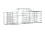 Paniers à gabions arqués 20 pcs 200x50x60-80 fer galvanisé XNVZ63259