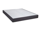 Chicyla - Pack Matelas 160x200 Sommier Tapissier Démontable 2x20 Chicyla Anthracites Pieds Argent 15cm SGJB03051