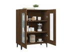 Buffet chêne marron 69.5x34x90 cm bois d'ingénierie ICGL95819