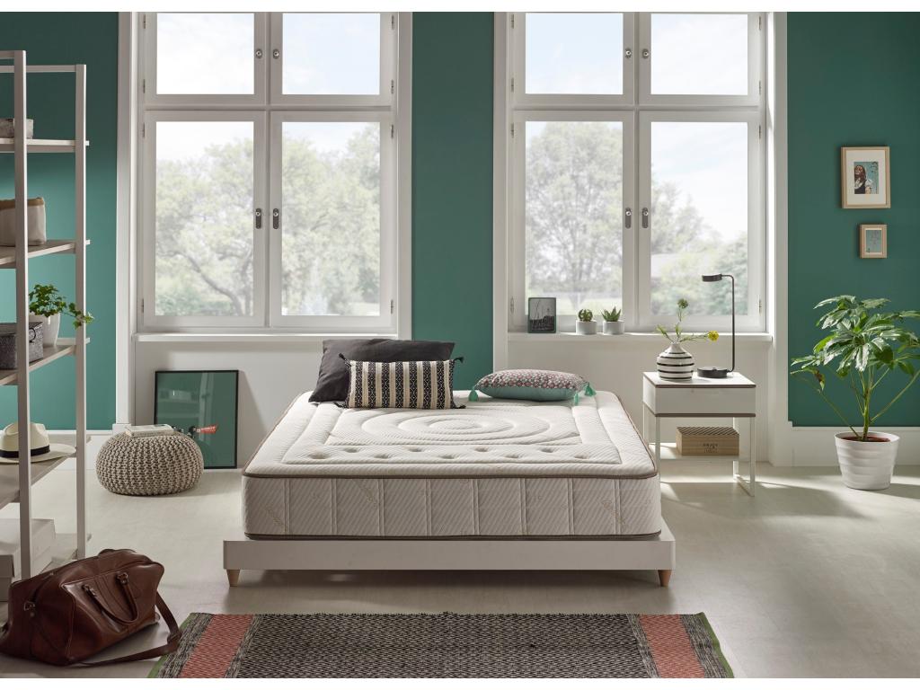 Matelas 120x200 Chicyla Cachemire Impérial Fibres Naturelles Hauteur 26 Cm /2 DMLO07776