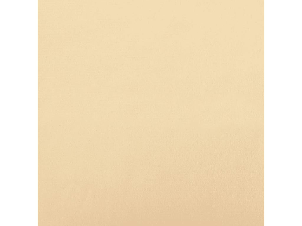 Repose-pied Blanc crème 45x29,5x35 cm Velours