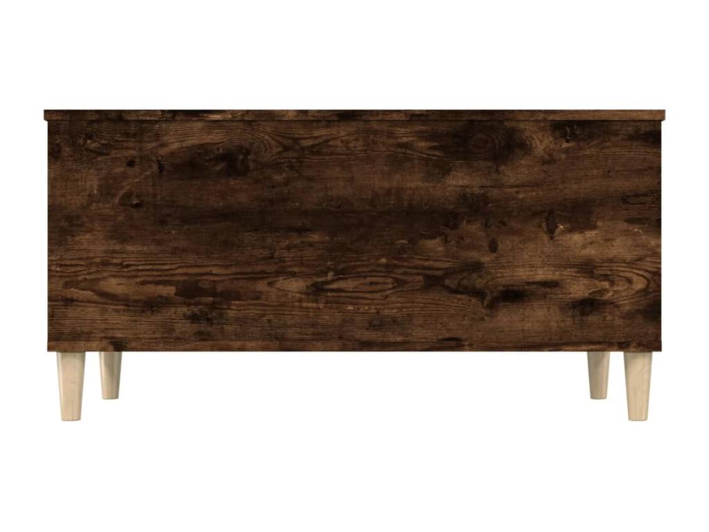 Table basse Chêne fumé 90x44.5x45 cm Bois d'ingénierie QSJU71754
