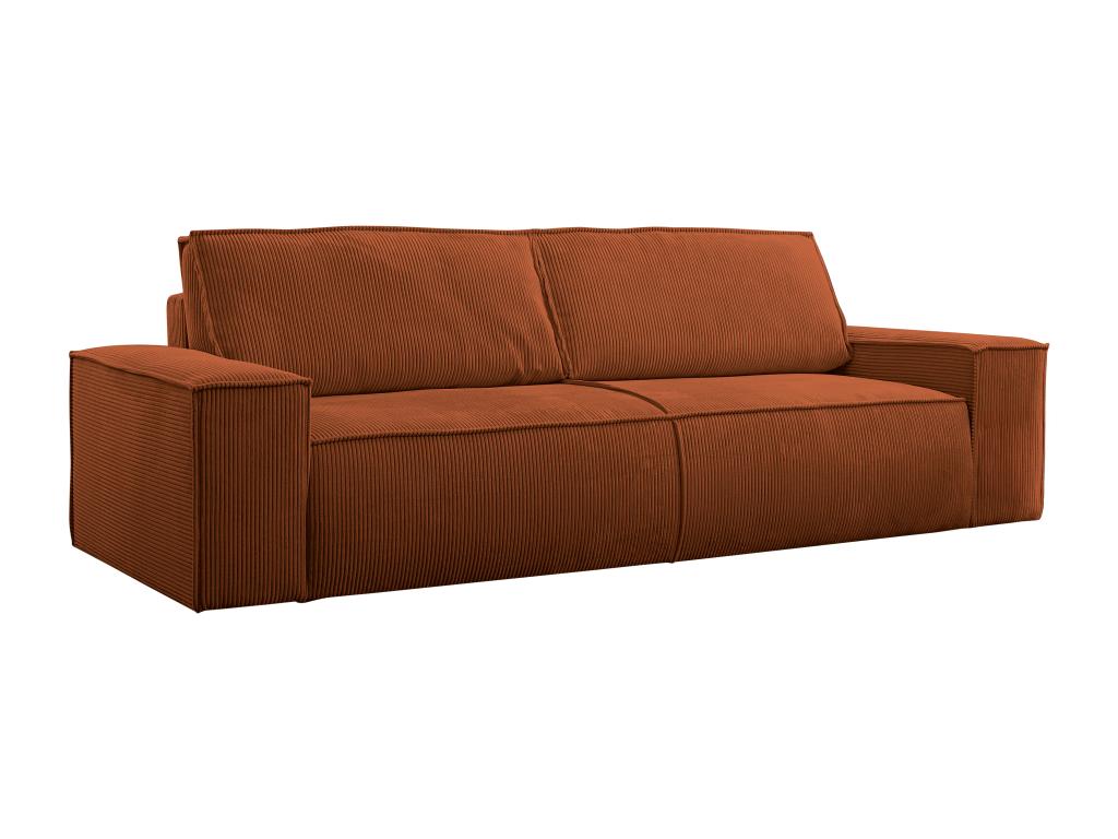 Canapé 4 places convertible en velours côtelé Chicyla EBUF76515