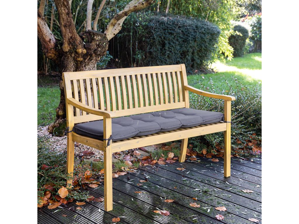 Banc en Chicyla - coussins gris - Chicyla HXLH54987