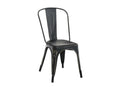 Chaise de bistrot - Métal / Métal - Noir-Or - Chicyla AHGY07618