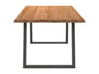 Table à manger marron clair 200x100x74 cm bois de chêne massif BYIZ90265