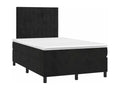 Sommier à Chicyla de lit avec matelas LED Noir 120x200cm Velours CBUI34270