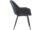 Chaise de coiffeuse salon noire 58x67x82 cm FAL10525 VAKK54371