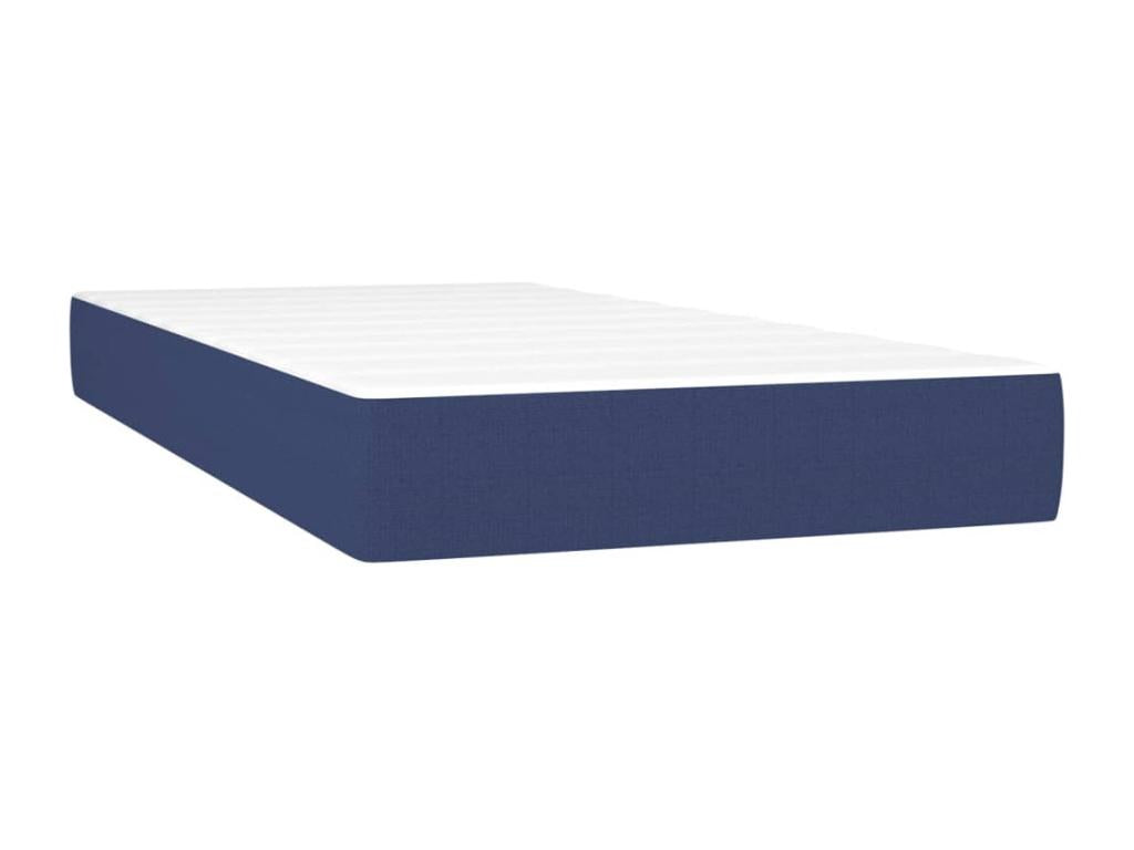 Sommier à Chicyla de lit avec matelas Bleu 80x200 Tissu SKBD54005