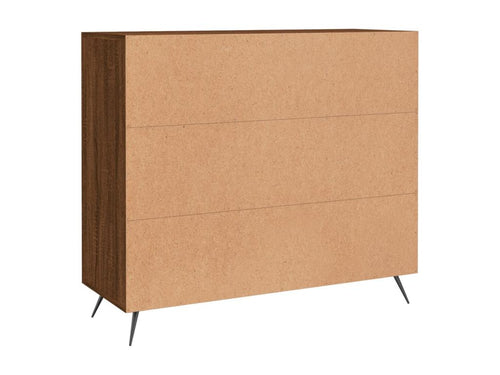 Buffet chêne marron 90x34x80 cm bois d'ingénierie FNHP47668