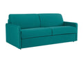 Canapé 4 places convertible express en tissu bleu turquoise - Couchage 160 cm - Matelas 22 cm Chicyla FEXU08191