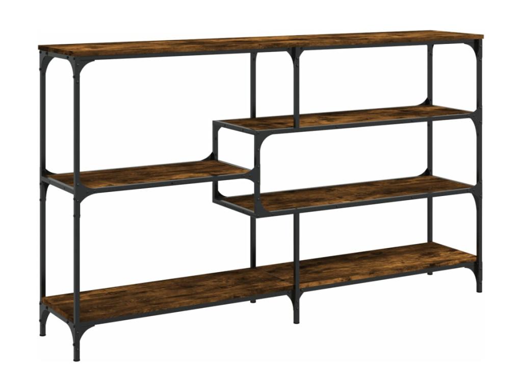 Table console chêne fumé 160x32x95 bois d'ingénierie WNPX74729