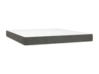 Lit à sommier tapissier et matelas Gris foncé 160x200cm Velours JBNC75018