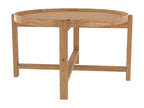 Table basse ronde en bois de teck recyclé D70 cm - Chicyla NOCB35929
