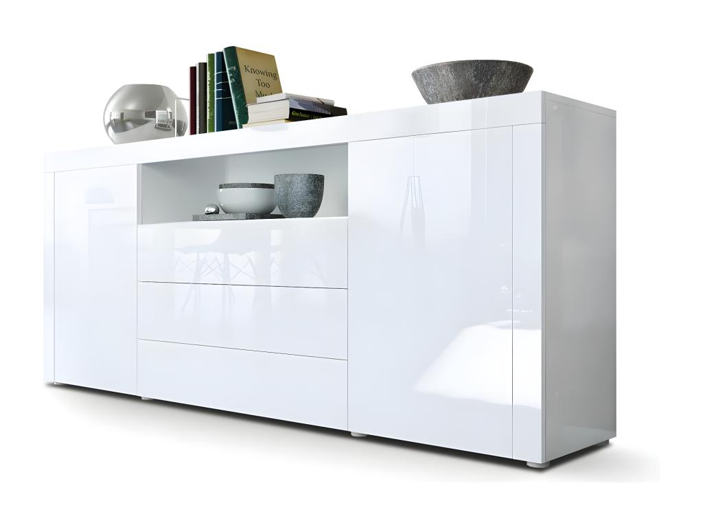 Buffet Laqué Blanc 167 Cm