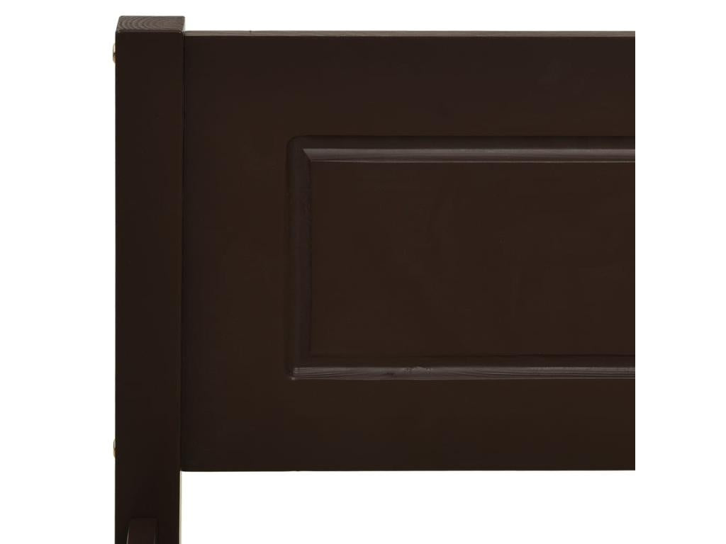 Lit Bois de pin massif Marron foncé 160x200 SDPY26719