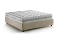 Lit double Chicyla Lit coffre avec revêtement en tissu Made in Italy Ouverture frontale avec matelas 160x200 cm inclus Beige EWOJ56371