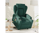 Fauteuil inclinable massant électrique Vert foncé Tissu MJOL21432