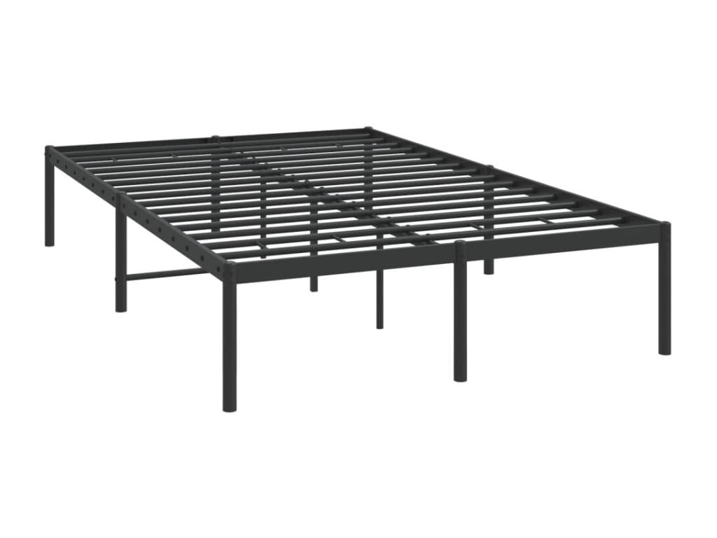 Cadre de lit métal noir 120x200 KDRD74504