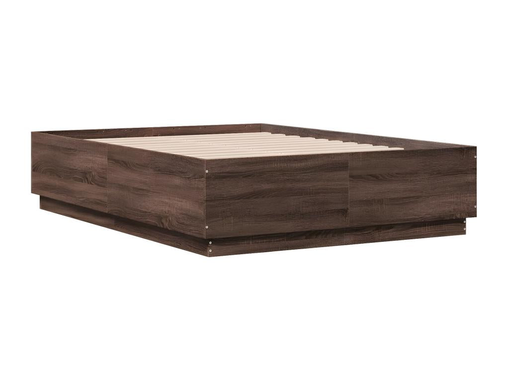 Cadre de lit sans matelas chêne marron 120x190 cm RNXX04610