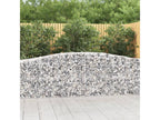 Paniers à gabions arqués 3 pcs 400x50x80-100 Fer galvanisé AWWR21017