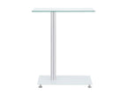 Table d'appoint en forme U Transparent 45x30x58 Verre trempé ELWO63087