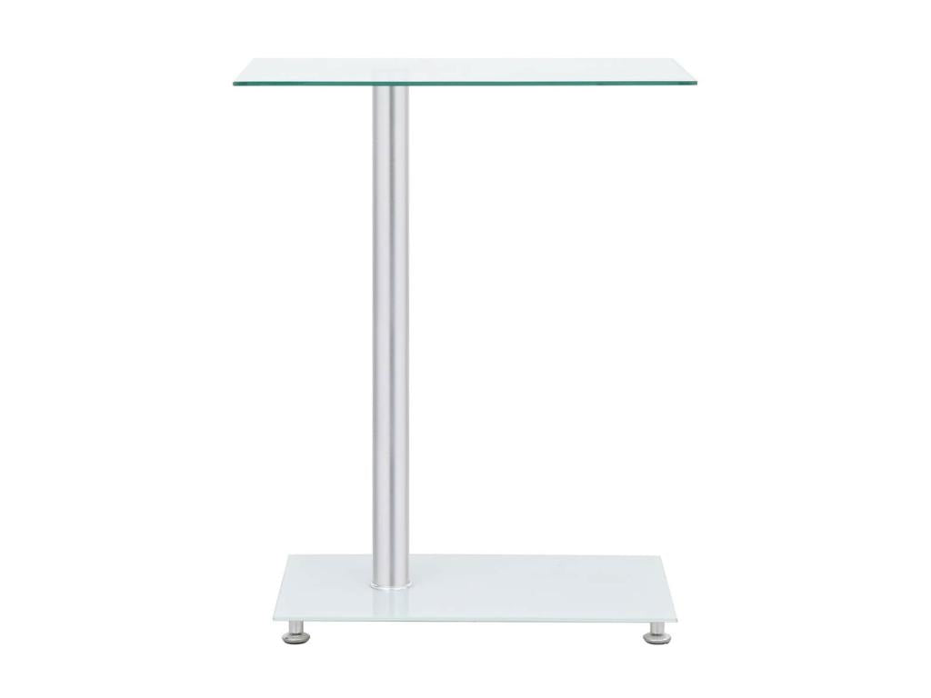 Table d'appoint en forme U Transparent 45x30x58 Verre trempé ELWO63087