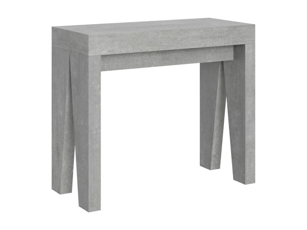 Console extensible 90x40/196 cm Naxy Small Gris Béton JKFZ73551
