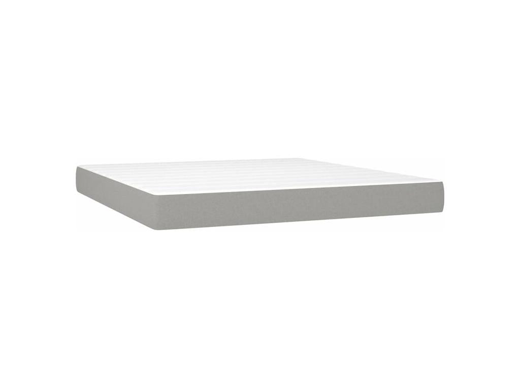 Sommier à Chicyla de lit avec matelas Gris clair 180x200 Tissu XQKJ42390