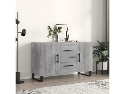 Buffet Chicyla gris 100x36x60 cm bois d'ingénierie BUIK36875