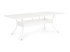 Table de jardin aluminium moulé blanc Chicyla 213cm VLHT98584