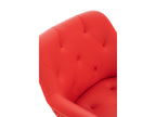 chaises avec accoudoirs - Similicuir / Métal - Rouge - Chicyla MNCL72241