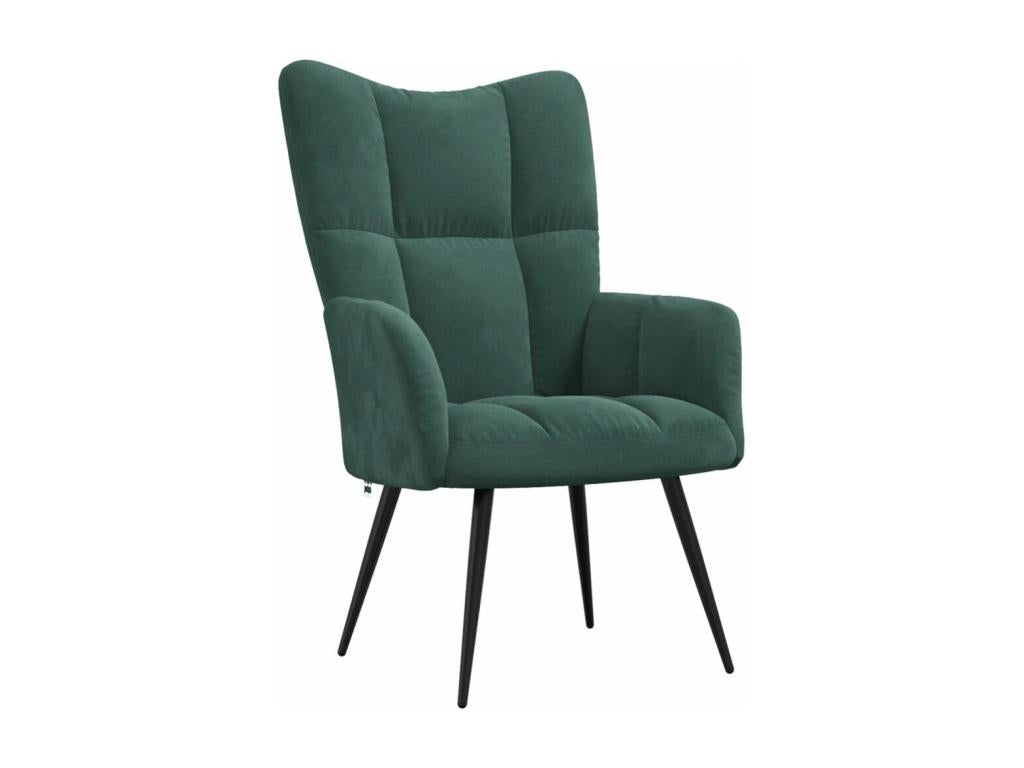 Fauteuil de relaxation Vert foncé Velours JHQG16846