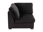 Fauteuil Design en Velours Chicyla 108cm Noir NKNE94701