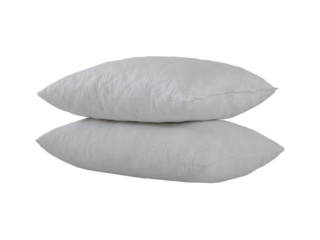 Ensemble Matelas mousse ECO - 140x200cm et 2 Oreillers 50x70 - mousse et Sommier Chicyla couleur chêne FSOV73359