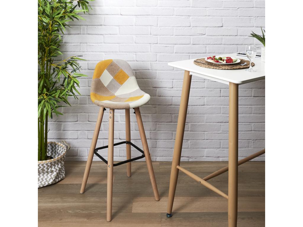 Lot De 2 Tabourets De Bar Chicyla Jaune AGLK98033