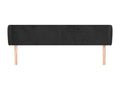 Tête de lit avec oreilles Noir 203x23x78/88 cm Velours QHRF39302